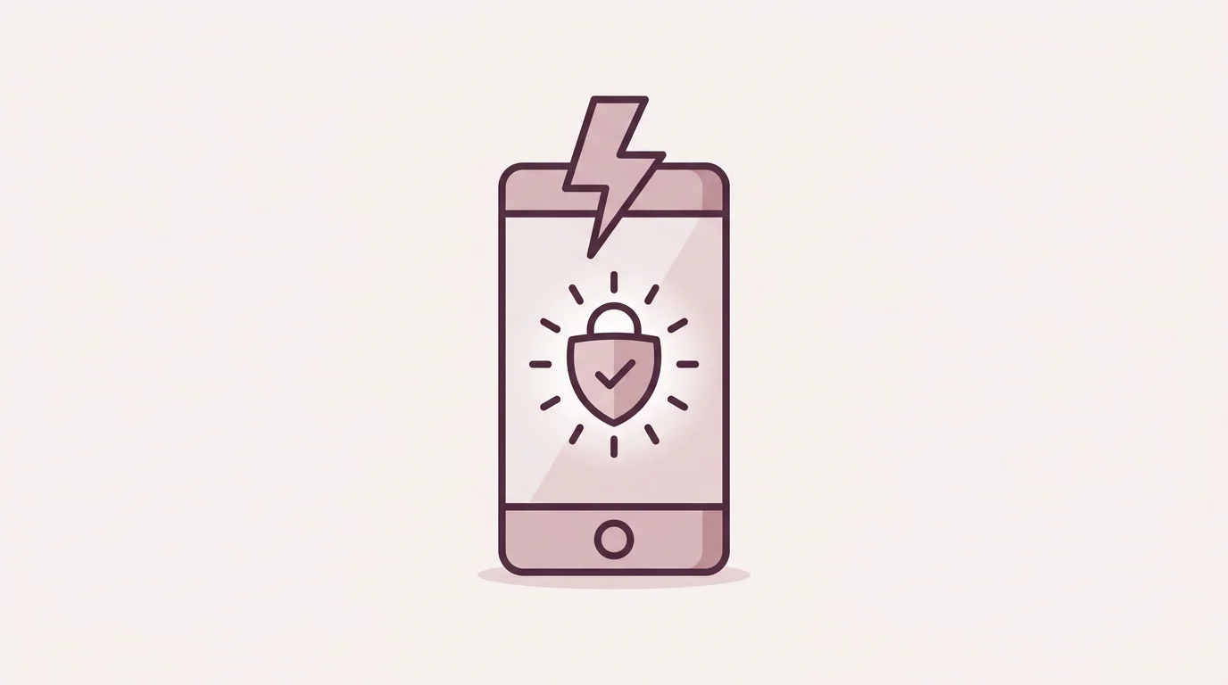 Illustration av direktregistrering och snabbverifiering på mobilskärm